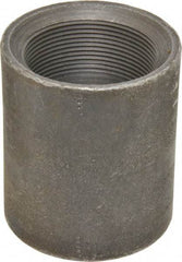 Made in USA - Size 2", Class 3,000, Forged Carbon Steel Black Pipe Coupling - 925 psi, Threaded End Connection - Industrial Tool & Supply