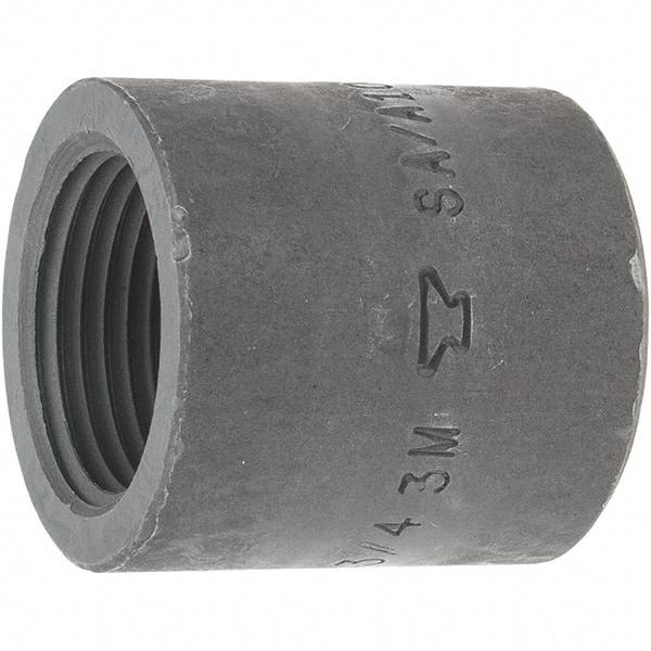 Made in USA - Size 3/4", Class 3,000, Forged Carbon Steel Black Pipe End Cap - 925 psi, Threaded End Connection - Industrial Tool & Supply