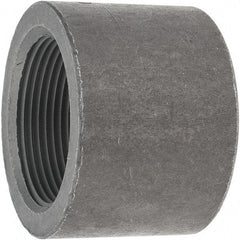 Made in USA - Size 1-1/2", Class 3,000, Forged Carbon Steel Black Pipe End Cap - 925 psi, Threaded End Connection - Industrial Tool & Supply