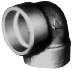 Made in USA - Size 4", Class 3,000, Forged Carbon Steel Black Pipe 90° Elbow - 3,000 psi, Socket Weld End Connection - Industrial Tool & Supply