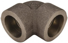 Made in USA - Size 3/4", Class 3,000, Forged Carbon Steel Black Pipe 90° Elbow - 925 psi, Socket Weld End Connection - Industrial Tool & Supply