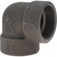 Made in USA - Size 2", Class 3,000, Forged Carbon Steel Black Pipe 90° Elbow - 925 psi, Socket Weld End Connection - Industrial Tool & Supply