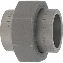 Made in USA - Size 1-1/2", Class 3,000, Forged Carbon Steel Black Pipe Union - 925 psi, Socket Weld End Connection - Industrial Tool & Supply
