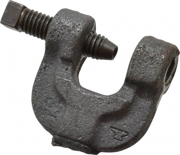 Made in USA - 3/4" Max Flange Thickness, 1/2" Rod C-Clamp - 400 Lb Capacity, Ductile Iron - Industrial Tool & Supply