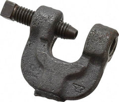 Made in USA - 3/4" Max Flange Thickness, 1/2" Rod C-Clamp - 400 Lb Capacity, Ductile Iron - Industrial Tool & Supply