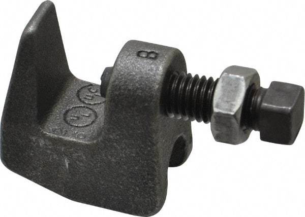 Made in USA - 3/4" Max Flange Thickness, 1/2" Rod C-Clamp - 760 Lb Capacity, Ductile Iron - Industrial Tool & Supply