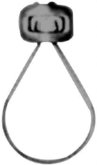 Made in USA - 2-1/2" Pipe, 1/2" Rod, Malleable Iron Adjustable Ring Hanger - Black, 650 Lb Capacity - Industrial Tool & Supply