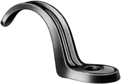 Made in USA - 1" Pipe, Malleable Iron, Black Plated" Pipe or Conduit Strap - 1 Mounting Hole - Industrial Tool & Supply