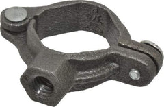 Value Collection - 3/4" Pipe, 3/8" Rod, Extension Split Pipe Clamp - 180 Lb Capacity, Malleable Iron - Industrial Tool & Supply