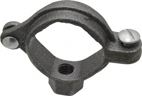 Value Collection - 1" Pipe, 3/8" Rod, Extension Split Pipe Clamp - 180 Lb Capacity, Malleable Iron - Industrial Tool & Supply