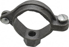Value Collection - 1" Pipe, 3/8" Rod, Extension Split Pipe Clamp - 180 Lb Capacity, Malleable Iron - Industrial Tool & Supply