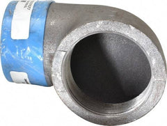 Made in USA - Size 3", Class 150, Malleable Iron Black Pipe 90° Street Elbow - 150 psi, Threaded End Connection - Industrial Tool & Supply