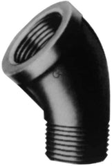 B&K Mueller - Class 150, 1" Galvanized Pipe 45° Street Elbow - Threaded, Malleable Iron - Industrial Tool & Supply