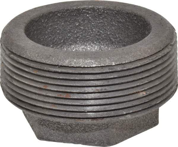 Made in USA - Size 2 x 3/4", Class 150, Malleable Iron Black Pipe Hex Bushing - 150 psi, Threaded End Connection - Industrial Tool & Supply