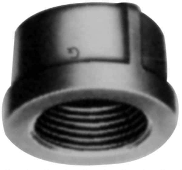 Made in USA - Size 2-1/2", Class 3,000, Forged Carbon Steel Black Pipe End Cap - 3,000 psi, Threaded End Connection - Industrial Tool & Supply