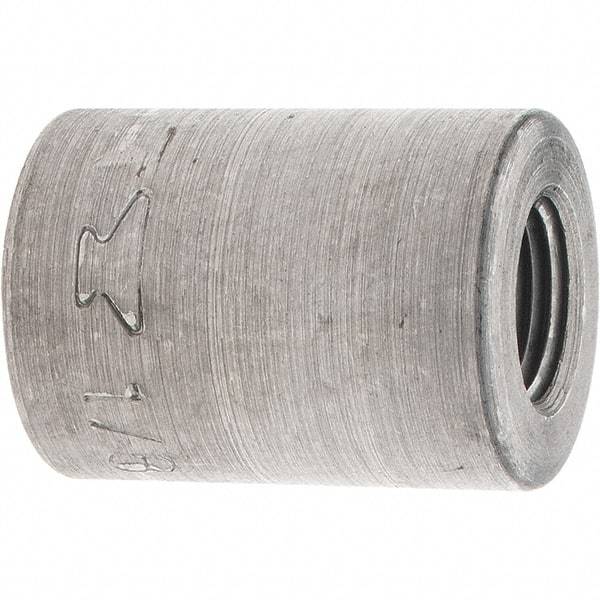 Made in USA - Size 1/8", Class 150, Malleable Iron Black Pipe Coupling (Right Hand) - 150 psi, Threaded End Connection - Industrial Tool & Supply