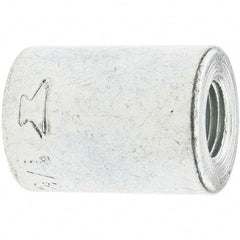 Made in USA - Class 150, 1/8" Galvanized Pipe Coupling (Right Hand) - Threaded, Malleable Iron - Industrial Tool & Supply