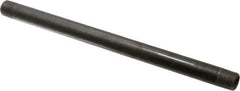 Made in USA - Schedule 40, 3/8" Diam x 10" Long Steel Black Pipe Nipple - Threaded - Industrial Tool & Supply