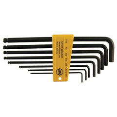5/64-5/16 BALL END HEX L-KEY 8 PC ST - Industrial Tool & Supply