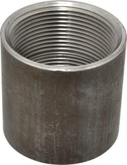 Made in USA - Size 2-1/2", Class 150, Malleable Iron Black Pipe Coupling - 150 psi, Threaded End Connection - Industrial Tool & Supply