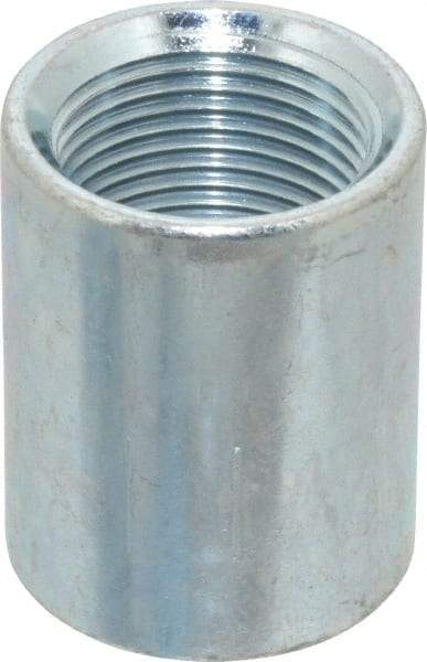 Made in USA - Class 150, 3/4" Galvanized Pipe Coupling - Threaded, Steel - Industrial Tool & Supply