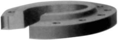 Made in USA - 3" Pipe, 8-1/4" OD, 1-9/16" Hub Length, Iron Threaded Pipe Flange - 4-5/8" Across Bolt Hole Centers, 7/8" Bolt Hole, 175 psi, Class 250 - Industrial Tool & Supply
