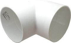 Value Collection - 8" PVC Plastic Pipe 90° Elbow - Schedule 40, Slip x Slip End Connections - Industrial Tool & Supply