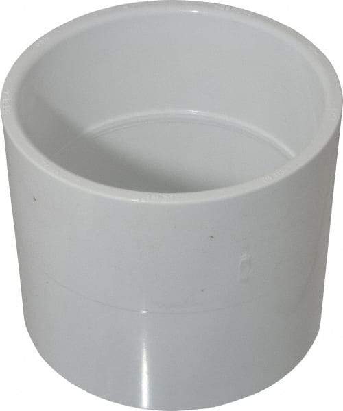 Value Collection - 4" PVC Plastic Pipe Coupling - Schedule 40, Slip x Slip End Connections - Industrial Tool & Supply