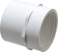 Value Collection - 2-1/2" PVC Plastic Pipe Female Adapter - Schedule 40, Slip x FIPT End Connections - Industrial Tool & Supply