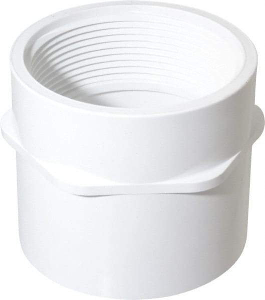 Value Collection - 3" PVC Plastic Pipe Female Adapter - Schedule 40, Slip x FIPT End Connections - Industrial Tool & Supply