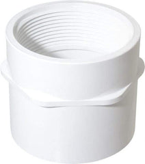 Value Collection - 3" PVC Plastic Pipe Female Adapter - Schedule 40, Slip x FIPT End Connections - Industrial Tool & Supply