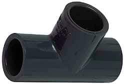 Value Collection - 6" PVC Plastic Pipe Tee - Schedule 40, Slip x Slip x Slip End Connections - Industrial Tool & Supply