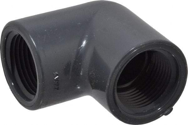 Value Collection - 3/4" PVC Plastic Pipe 90° Elbow - Schedule 80, FIPT x FIPT End Connections - Industrial Tool & Supply