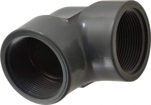 Value Collection - 2-1/2" PVC Plastic Pipe 90° Elbow - Schedule 80, FIPT x FIPT End Connections - Industrial Tool & Supply
