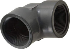 Value Collection - 2-1/2" PVC Plastic Pipe 90° Elbow - Schedule 80, FIPT x FIPT End Connections - Industrial Tool & Supply