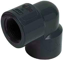 Value Collection - 2-1/2" CPVC Plastic Pipe 90° Elbow - Schedule 80, FIPT x FIPT End Connections - Industrial Tool & Supply