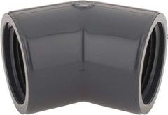 Value Collection - 1" PVC Plastic Pipe 45° Elbow - Schedule 80, FIPT x FIPT End Connections - Industrial Tool & Supply