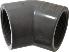 Value Collection - 3" PVC Plastic Pipe 45° Elbow - Schedule 80, FIPT x FIPT End Connections - Industrial Tool & Supply
