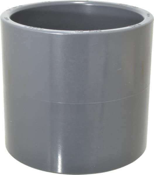 Value Collection - 4" PVC Plastic Pipe Coupling - Schedule 80, Slip x Slip End Connections - Industrial Tool & Supply