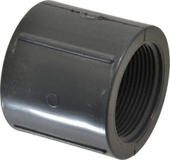 Value Collection - 1-1/2" PVC Plastic Pipe Coupling - Schedule 80, FIPT x FIPT End Connections - Industrial Tool & Supply