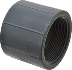Value Collection - 3" PVC Plastic Pipe Coupling - Schedule 80, FIPT x FIPT End Connections - Industrial Tool & Supply