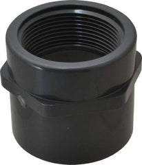 Value Collection - 2-1/2" PVC Plastic Pipe Female Adapter - Schedule 80, Slip x FIPT End Connections - Industrial Tool & Supply