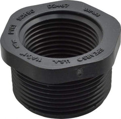 Value Collection - 1-1/4 x 1" PVC Plastic Pipe Bushing - Schedule 80, MIPT x FIPT End Connections - Industrial Tool & Supply