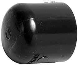 Value Collection - 2-1/2" PVC Plastic Pipe End Cap - Schedule 80, Slip End Connections - Industrial Tool & Supply