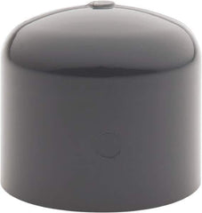 Value Collection - 1-1/4" PVC Plastic Pipe End Cap - Schedule 80, Slip End Connections - Industrial Tool & Supply