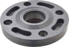 Value Collection - 2" PVC Plastic Pipe Flange (One Piece) - Schedule 80, FIPT End Connections - Industrial Tool & Supply
