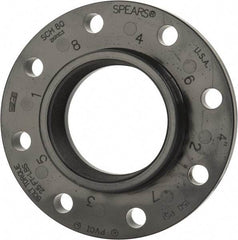 Value Collection - 4" PVC Plastic Pipe Flange (One Piece) - Schedule 80, FIPT End Connections - Industrial Tool & Supply