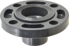 Value Collection - 2" PVC Plastic Pipe Flange (Two Piece) - Schedule 80, Spig End Connections - Industrial Tool & Supply