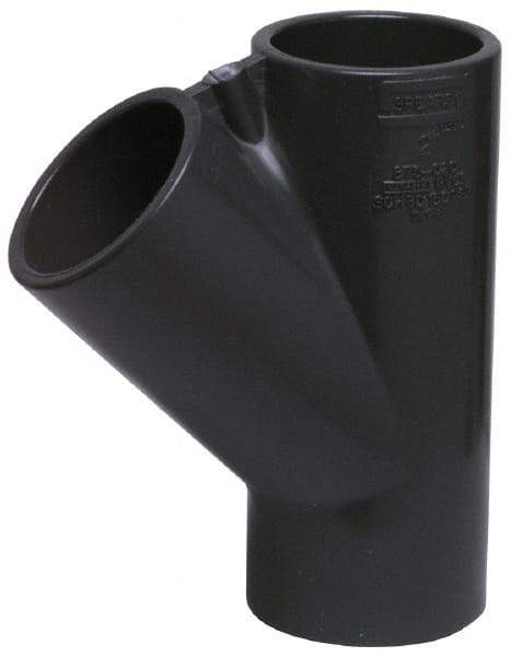 Value Collection - 6" PVC Plastic Pipe Wye - Schedule 40, Slip End Connections - Industrial Tool & Supply