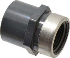 Value Collection - 3/4" PVC Plastic Pipe Reinforced Female Adapter - Slip x SR FIPT End Connections - Industrial Tool & Supply
